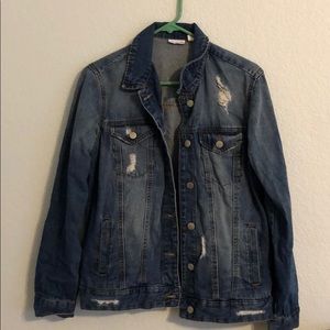 Nordstrom distressed denim jacket